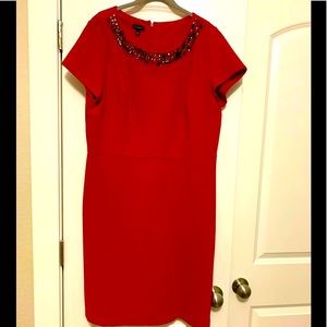 Talbots Red Dress Size 16